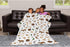 SqtmuHLuo 60x80inch Western Cowboy Baby Blanket for Boys Girls Gift Neutral Soft Flannel Cowboy Hat Boots Horse Cactus