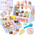Set Counter Playset 3 4 5 6 Ehome Wooden Ice Cream Toys Pretend Play Food Store for Kids Serve Ice Cream Shop Kitchen