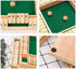 DC-BEAUTIFUL Shut The Box Dice Game, Classic Board Game for 2-4 Players, Wooden Tabletop Game (Green)