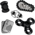 KAMBOLLY 5 Pcs Fidget Toys Adults Metal Fidgets Toy Set Magnetic Slider Clicker/Spinner
