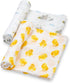 LollyBanks Baby Swaddle Blanket, 100% Cotton Muslin Blanket for Boys and Girls,