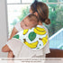 J JOYSAY 22''x11'' 4 1 Pack Banana Baby Burp Cloths for Boys Girls Large Cotton Baby Washcloths Extra Absorbent Soft