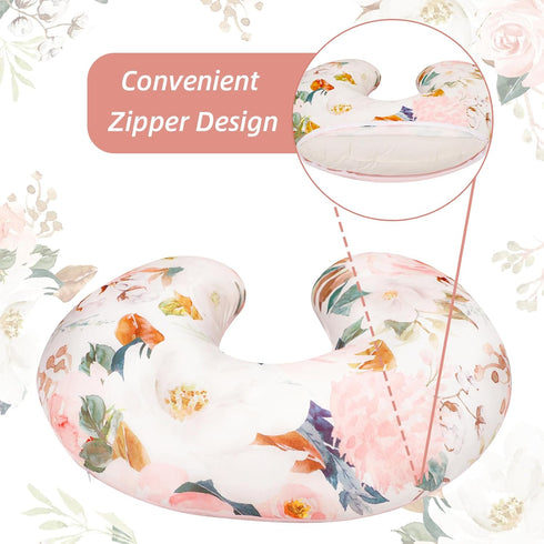Nursing Pillow Cover and Newborn Lounger Cover for Babies, Nursing Covers for Breastfeeding Pillows, Reversible