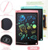2 Packs LCD Writing Tablet, 8.5 Inch Colorful Doodle Pads for Kids 3-6 Years, Educational Travel Game Toys, Pink+Blue