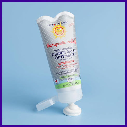 California Baby Super Sensitive Unscented Diaper Rash Cream, Zinc Oxide Ointment, 82 g / 2.9 oz