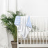 Hahafelt 30''x40'', Cozy Polka Dot Stripes Baby Blanket Fleece Baby Blankets for Boys, Blue Ultra Soft Fluffy Infant