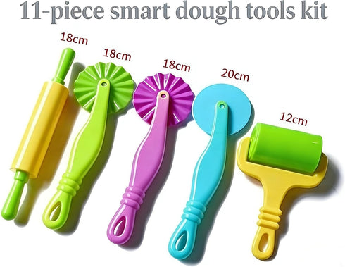 MAGIKON Set 11 of PCS Smart Dough Tools Kit with Models and Molds, Dough Extruders