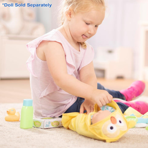 Set (19 Melissa & Doug Mine to Love Changing & Bathtime Play for Dolls Diapers, Pretend Shampoo,Wipes, Towel, More pcs)