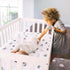 Little Unicorn Crib Sheet - Soft Muslin Fabric in Prickle Pots Design
