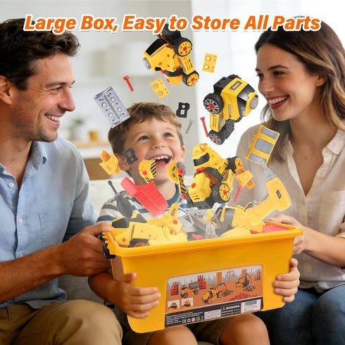 FLY2SKY 3 4 5 6 7 8 9 3 Set 6-8 Take Apart Toys for Year Old Boys in Construction Toy with Electric Drill Take Apart