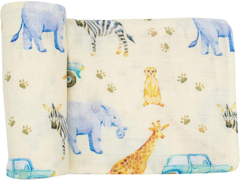 immispace Ultra Soft Swaddle Blanket, Muslin Blankets for Girls & Boys, Newborns & Infants, 30% Organic Cotton, 47" x