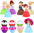 Beautiful Cake Doll Toy Surprise Cupcake Princess Doll Toys for Kids – 6PCS Scented Funny Game Gift