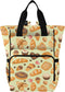 SUABO Donuts Ice Cream Bread Pattern Baby Diaper Bag Backpack Large Bag Waterproof
