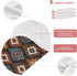 decor gift 4 Pack 22x11in Cotton Burp Cloths Muslin Breathable Rust Ikats Vector wash Cloth for Unisex Newborns