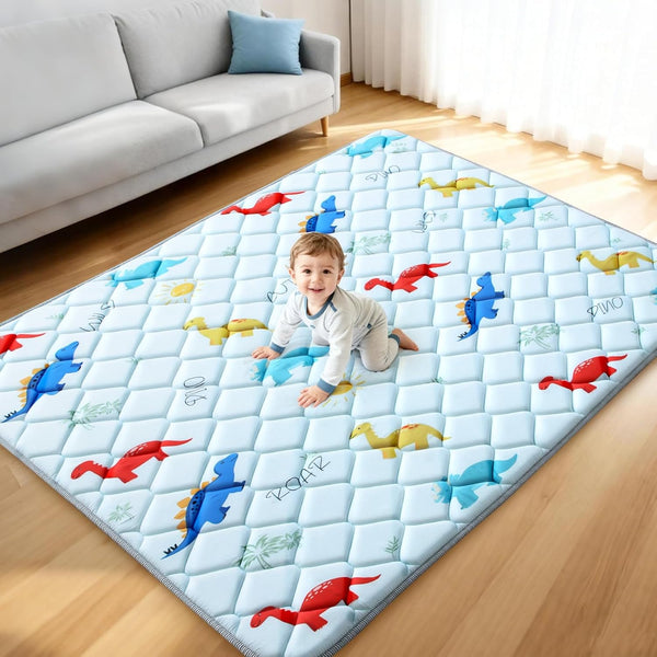 omzer Baby Play Mat for Floor: 74" x 50" Playpen Mat -