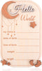 Gosknor Baby Announcement Sign, Moon Star Birth Announcement Board Wooden Hello World Newborn