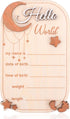 Gosknor Baby Announcement Sign, Moon Star Birth Announcement Board Wooden Hello World Newborn