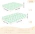 miaozhen 1 Pack 52x28 Cotton Baby Crib Sheets Ultra Soft Cute Bunny Rabbit Butterfly Flower Light Green Playard