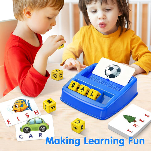 3-5 3 4 5 6 7 HahaGift Educational Toys for Year Old Boy Girl Gifts, Matching Letter Learning Games Activities, Ideal