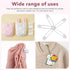 TIESOME 70 2.2 Inch Pieces Diaper Pins, Diaper Safety Pin, Stainless Steel Diapers Pins for Cloth Diapers, with Plastic
