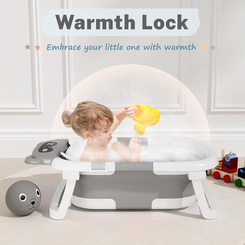 AVIDOR Baby Bathtub,Collapsible Bathtub for Newborn to Toddler,Durable Essential Infant Bath Tub,Portable Travel Baby