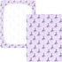 miaozhen 1 Pack 52x28 Cotton Crib Sheets for Baby Boys Girls Soft Stretchy Funny Animal Giraffe Purple Green Heart