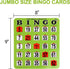 10-Pack GSE Games & Sports Expert Fingertip Shutter Slide Bingo Cards, Reusable Easy-Read Green Jumbo Bingo Game Cards