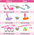 Liberry Toddler Golf Set with Upgraded Kids Golf Cart, Putting Mat for Boys Girls Ages 2-5, Indoor Outdoor Toys (Pink)