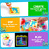 20 &16 4-6 7 8 9 10 Aqua Fairy Water Gel Kit for Kids, Magic Water Elf Toy Kit with Magic Gel Shape Molds-DIY Magic Elf