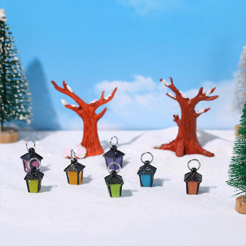 HOMICO 35 Pieces Luminous Dollhouse Lights - Fake LED Lights for Crafts, Christmas Decorations, Resin Tiny Lights, Mini