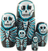 Lorveelo Skull Nesting Dolls - Cute Animal Matryoshka Doll Handmade Wooden Dolls for Children Christmas Birthday