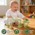 6 12 18 Baby High Chair Suction Toys Teething Chew - Silicone Apple Teething Relief Toys Silicone Teethers Table Toys