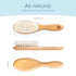 Soft Wooden Baby Hair Brush for Newborns & Toddlers in Chic Gift Box - Ultra Soft Natural Goat Hair - Perfect Registry Gift (Goat hair brush - Oval)
