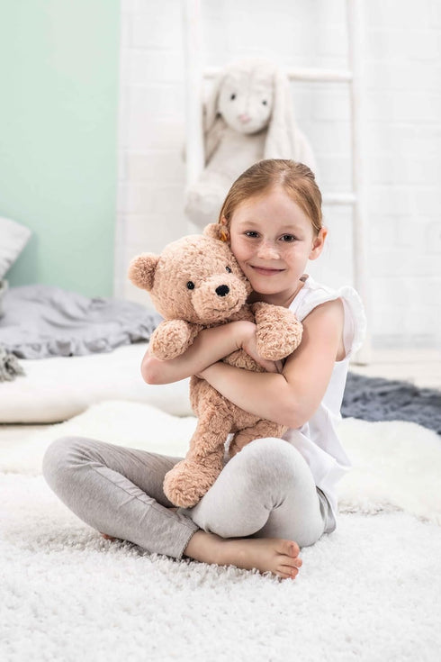Steiff Jimmy Teddy Bear, Premium Stuffed Animal, Soft Cuddly Toy for Kids (Light Brown, 16")