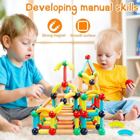 STEMTiles 3 Set Magnetic Building Blocks Montessori Magnet Toys for Toddlers Kids, Preschool Learning STEM Sensory Toys