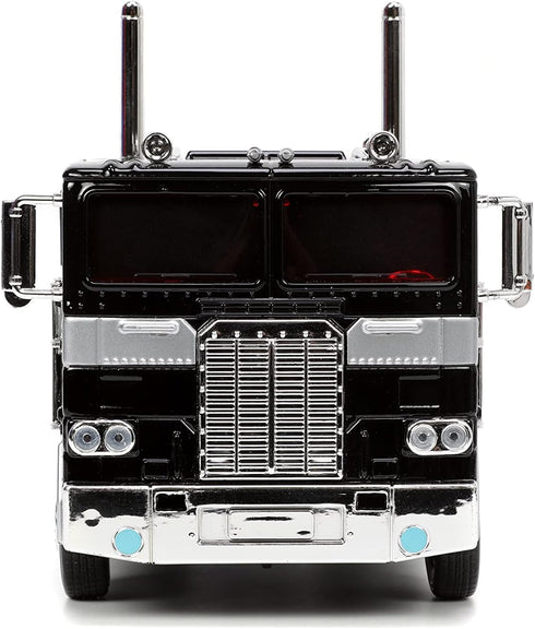 Jada Toys Transformers G1 1:24 Nemesis Prime Die-cast Car, Toys for Kids and Adults, Black