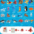 VEMBAP 34 Packs 6+ Party Favors for Kids, Ocean Animal Building Blocks for Goodie Bags Stuffers Classroom Prizes
