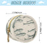 YETTASBIN Fish Portable Pacifier Holder Case with Metal Hook Buckle & Zipper for Diaper Bag and Stroller, Versatile