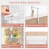 4 Criusia Stuffed Animal Storage, Over The Door Organizer with Mesh Pockets, Toy Organizers and Storage for Nursery