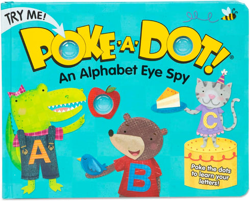 Melissa & Doug Poke-a-Dot Children's Book, Alphabet Eye Spy Board Book with Buttons to Pop, FSC Certified