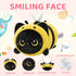 (8 Inch) Mewaii Cute Black Cat Bee Plush Pillow, Kawaii Plushies Bee Stuffed Toy, Kitten Plushies with Honeybee Outfit