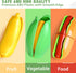 100 Set 1-3, 2 2 3 4 5 Pcs Play Food for Kids Kitchen, Pretend Food Toy for Toddlers Age Plastics Cutting Fake Food/