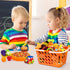 2pcs NUOBESTY Mini Toy Shopping Basket Kids Grocery Basket with Handles Easter Eggs s for Kids Toddlers Party Favors