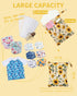 3 Pack, Clothes(Sunflower,Lemon,Stripe),3LN43-B babygoal Wet Dry Bags Waterproof Travel Bags for Swimsuits, Beach