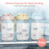 Papablic Glass Formula Pitcher, Fast Baby Breastmilk Maker with Mixing Handle Lid, Wide Mouth Mason Jar Breast Milk