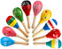 Hedume 20 Pack Mini Wooden Festival Maracas, Kids Baby Rattles, Shaker Sand Hammer Toy for Party Favors