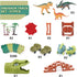 GIAT Dinosaur Track Toys, Best Birthday Gifts for 3-7 Year Olds, Dinosaur Race Car Track with Light & Sound