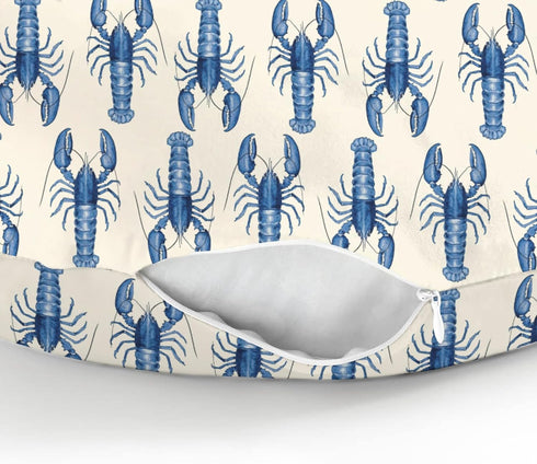 Summer Blue Lobster Baby Nursing Pillow Covers for Boy Girl Nautical Marine Animal Nursery Slipcovers for Breastfeeding