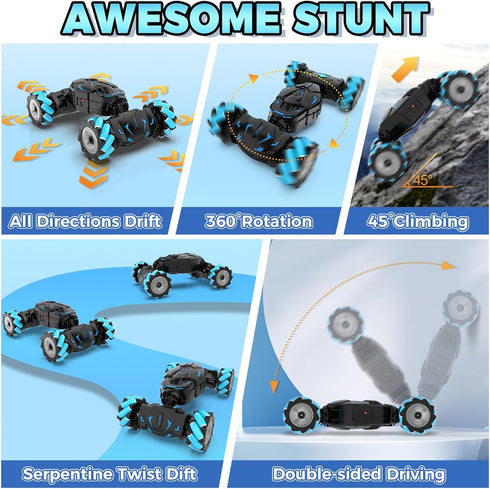 6-12, 2.4GHz 360 4WD Nitigo Gesture RC Car Hand Controlled Rc Car Toys for Boys Girls Rotation Gesture Sensing Rc Stunt