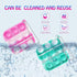 150 PCS Mini Pop Fidget Toys Bulk Party Favors, Silicone Squeeze Pop Bubble Keychain Fidget Sensory Toys for Kids